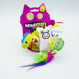 NEW - MadCat Crazy For Catnip Silvervine Cat Toys Mewnicorn And Rainbow Poo NWT